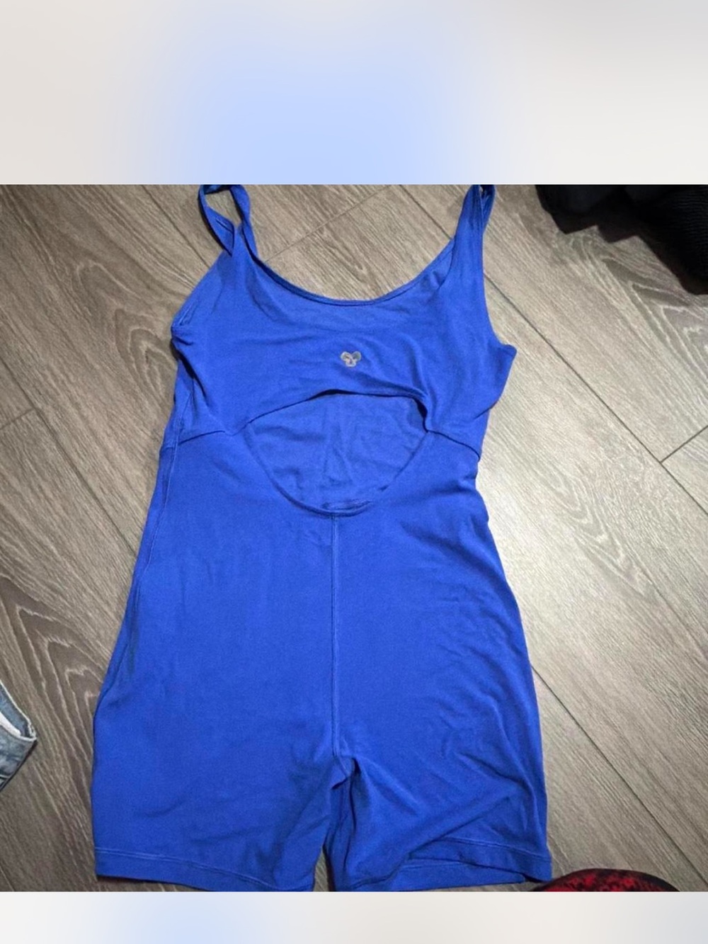 Women's Aritzia golden Blue Scoop-Back Athletic Romper